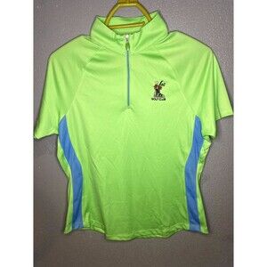 GREG NORMAN ML75 MICROLUX VAIL GOLF CLUB EMBROIDERED SHIRT POLO GREEN WOMEN'S M